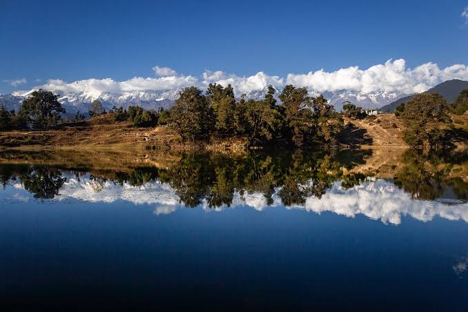 Mountain trekking trail